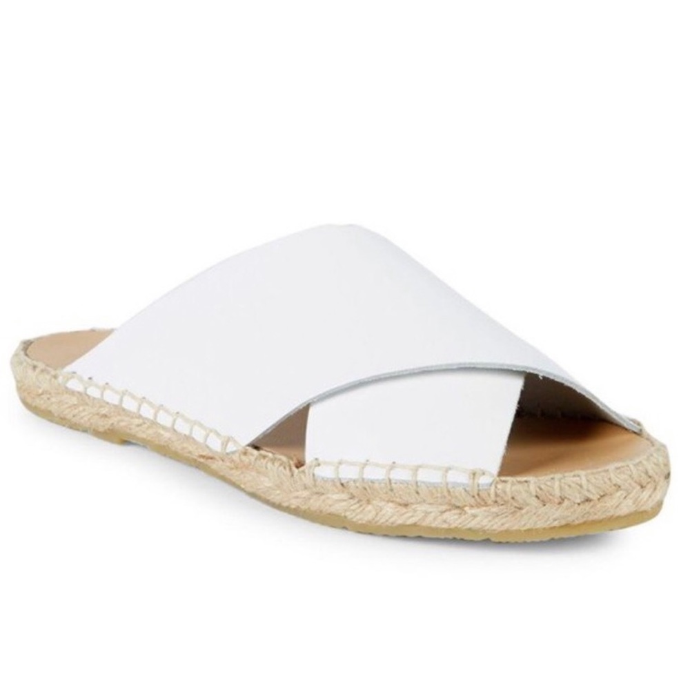 PURE NAVY Slip-On Leather Espadrilles